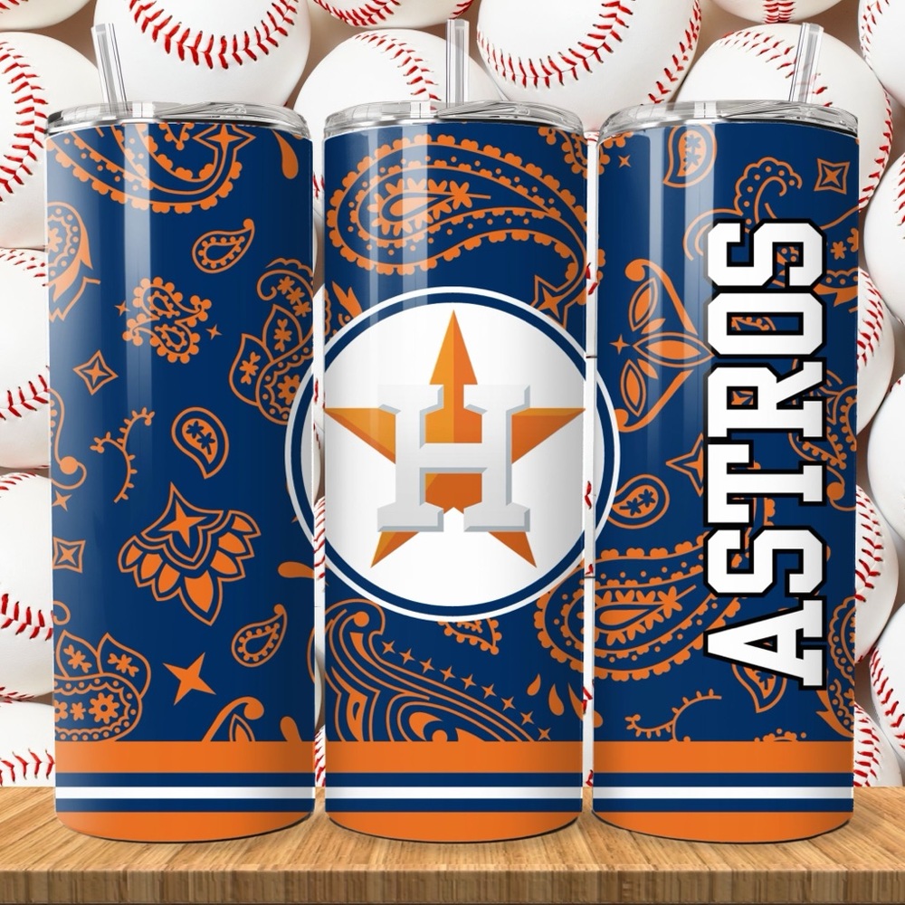 Blue and Orange Drinkware Tumbler